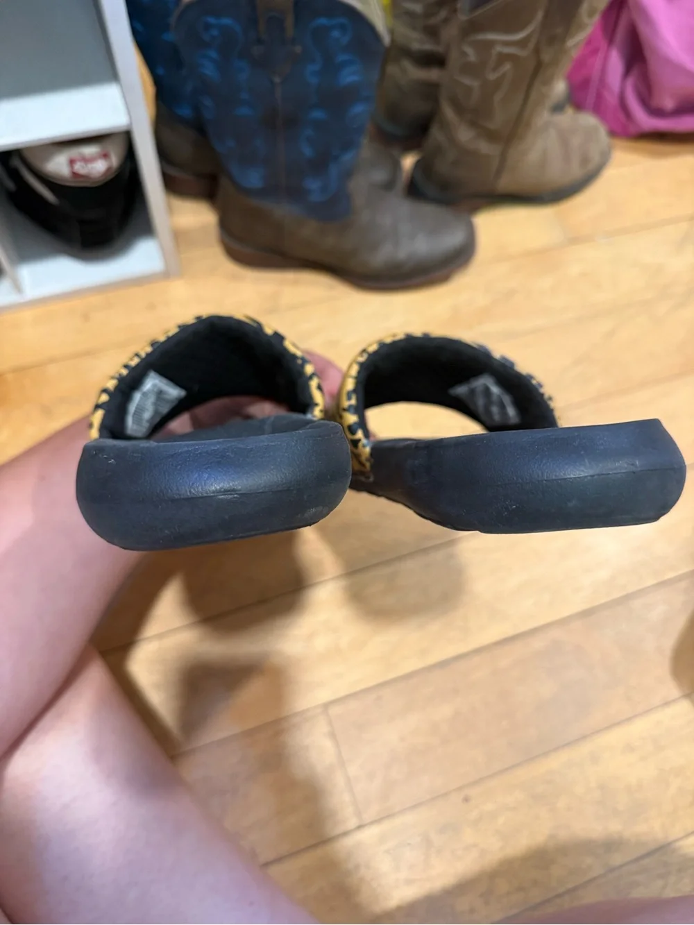 Nike Leopard Print Slide Sandals